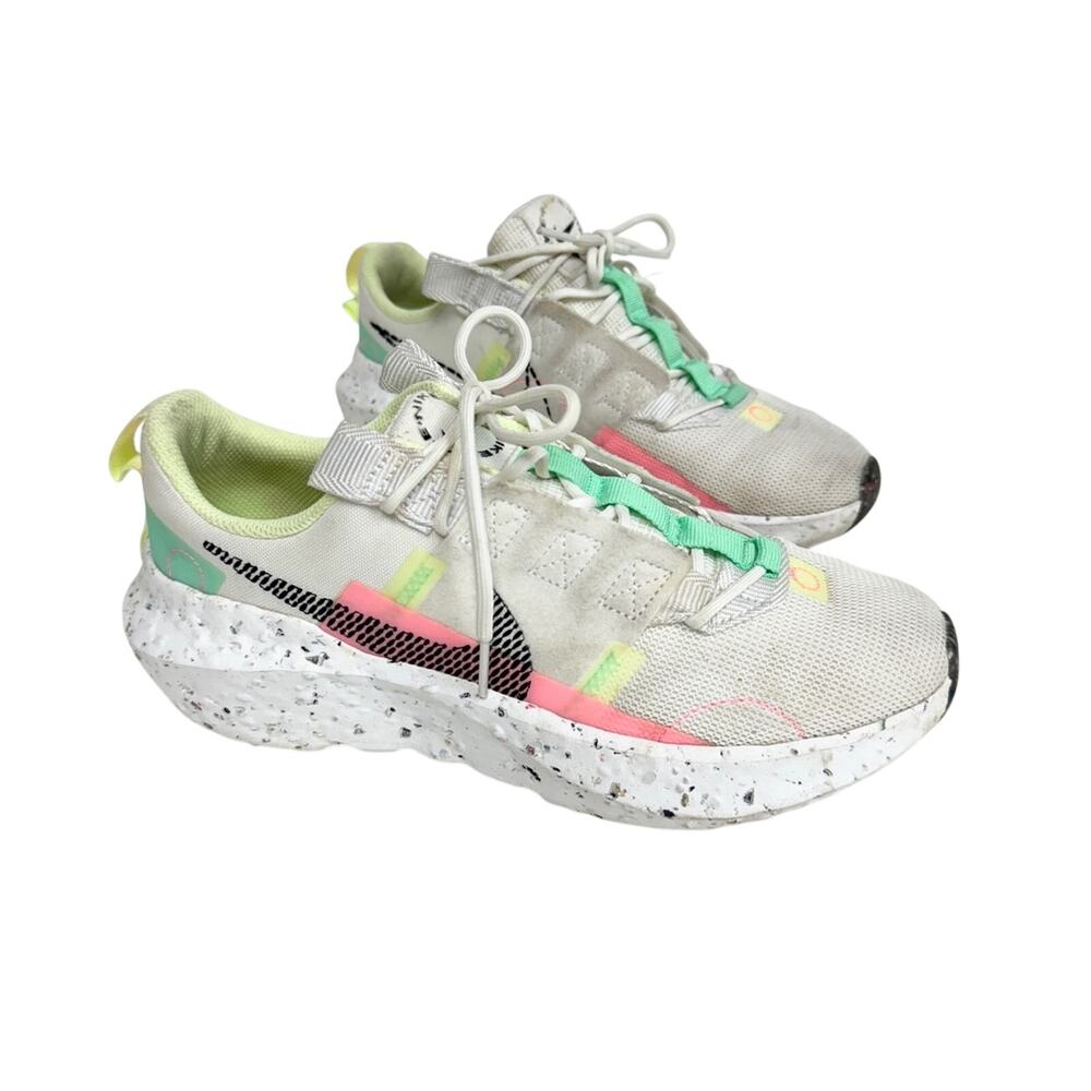 Nike Womens Crater Impact Sneakers Athletic Shoes Neon Pink Lime Mint US 7.5